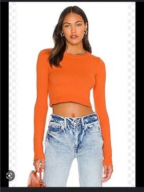Fitted Crew Crop in Orange
